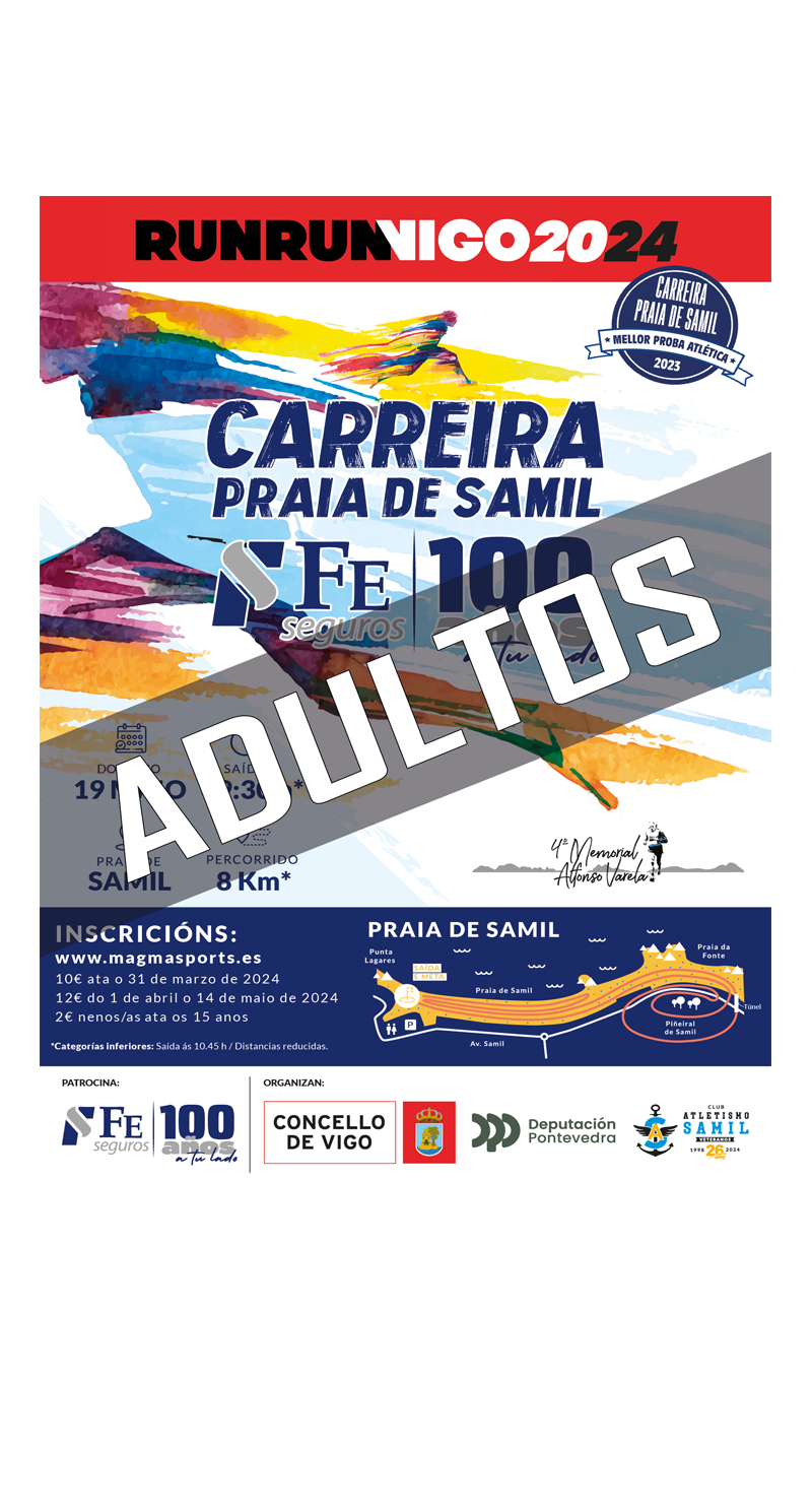 CARREIRA PRAIA DE SAMIL FE SEGUROS ADULTOS 2024