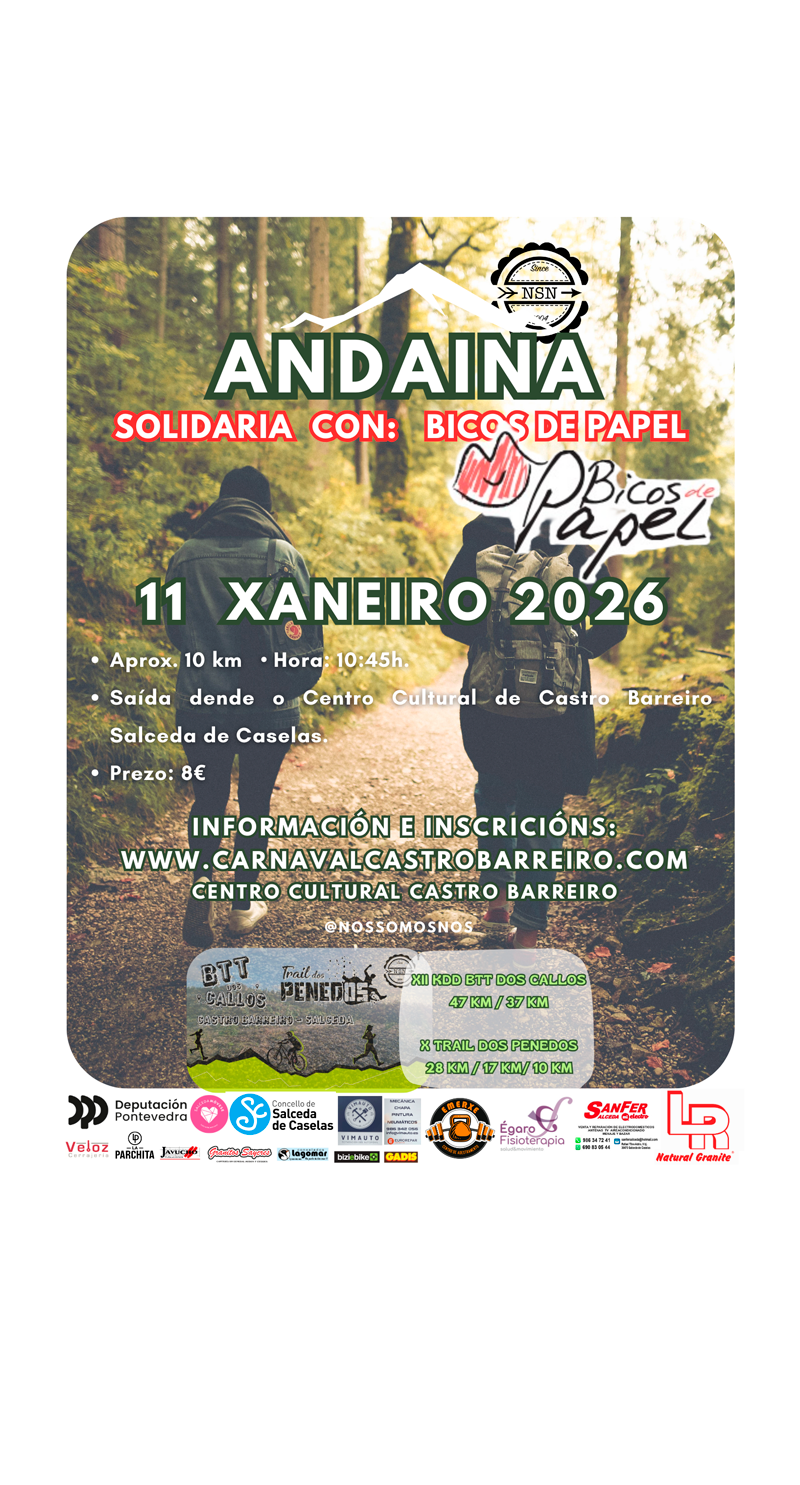 ANDAINA SOLIDARIA BICOS DE PAPEL