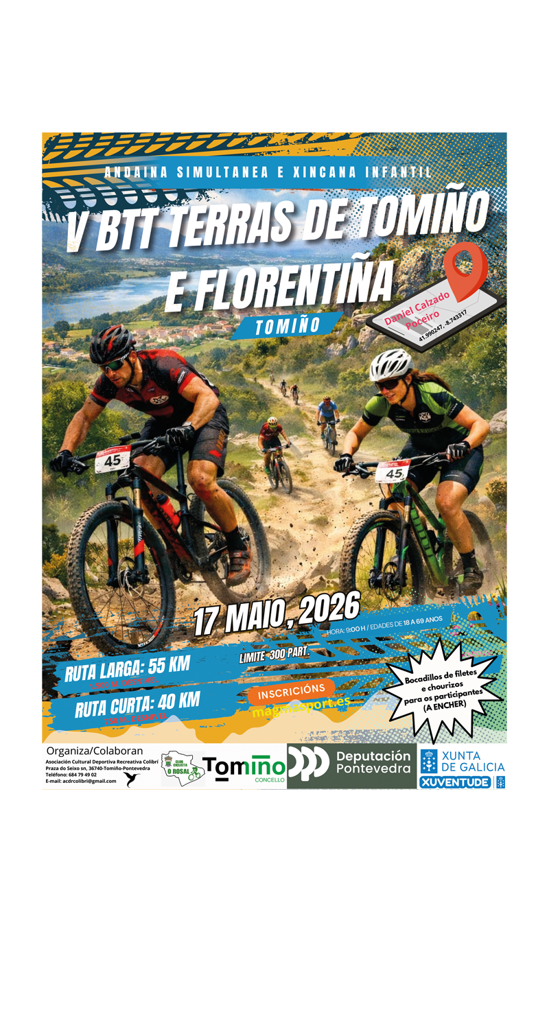 Inscrición V BTT Terras de Tomiño e Florentiña